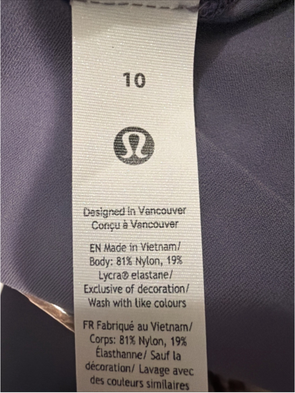 LULULEMON ALIGN NO LINE HIGH RISE LEGGING 25” GRAPE MIST COLOR SIZE 10 - Picture 6 of 6